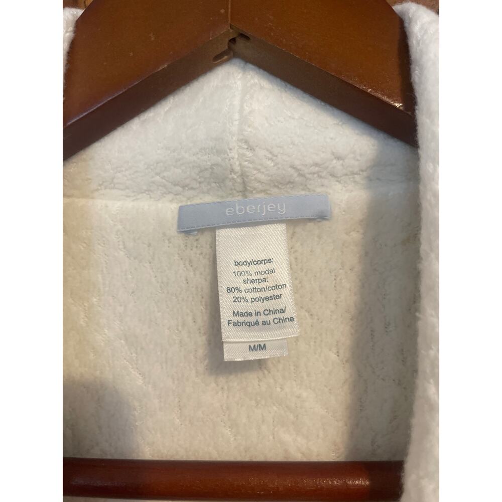 EBERJEY Alpine Chic Modal Sherpa COZY Bath Robe LUXURIOUS ANTHROPOLOGIE M Medium - Picture 3 of 4